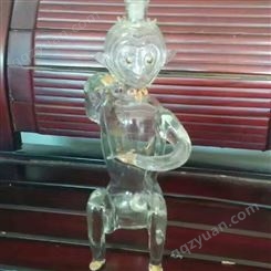 申猴风水摆件  猴型醒酒器  白兰地空瓶子  猴形状酒炮