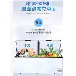 御隆厨房 杭州商超用雪糕冰柜海鲜保鲜冷藏柜 冷冻冷藏冰箱