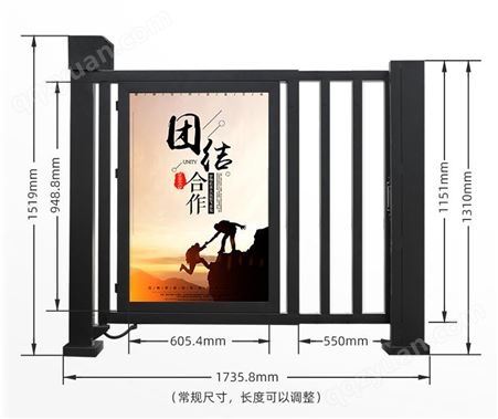 西安翔顺 社区广告门自动门 咸阳广告门批发 自动栅栏门安装