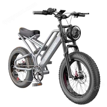 雪地电动自行车26寸沙滩助力车中置助力自行车锂电折叠电动车支架