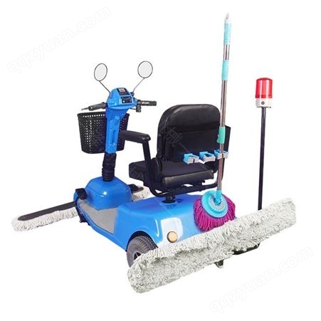 三轮驾驶式尘推车 商场保洁拖地车 电动小型扫地车