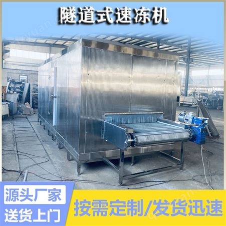 水饺包子网带式速冻隧道机 鲅鱼速冻机 面食液氮速冻机