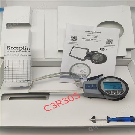 德国Kroeplin外卡规C330T数显外卡规 古沃匹林卡规 电子卡规