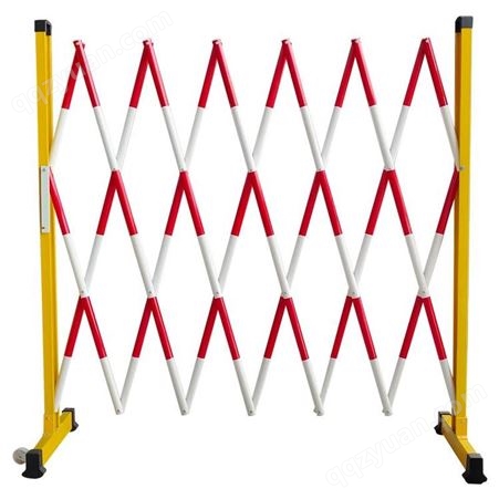 玻璃钢片式安全绝缘伸缩围栏可移动式电力施工围栏隔离防护栏