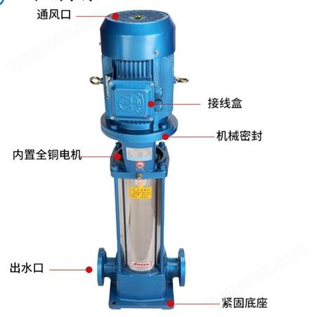 广州羊城水泵GDL立式多级管道泵高压供水设备高楼增压泵