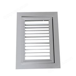 铝合金防雨百叶 内嵌式百叶窗空调出风口格栅可手动调节