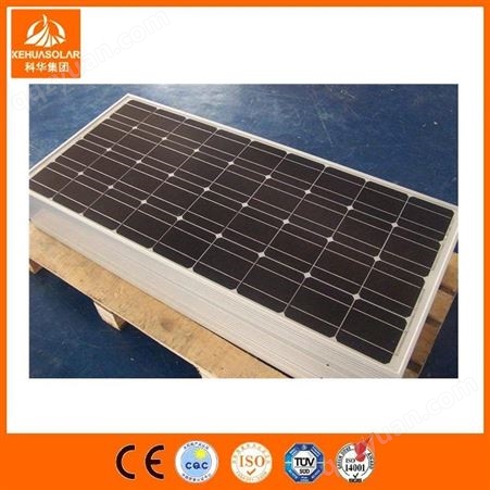 科华 单晶太阳能电池板 单晶光伏电池组件 300W太阳能并网发电板
