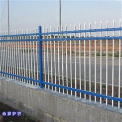 厂区锌钢护栏厂家 宁津锌钢栅栏护栏 pvc草坪围栏生产 金彦 实体厂家