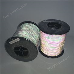 彩色反光纱线幻彩热帖膜切丝0.5mm反光切丝布反光膜切丝线可订制