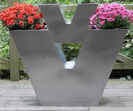 多边形创意不锈钢花盆  来图加工定做不锈钢花架