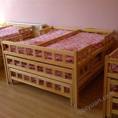 武汉幼儿床-长沙幼儿园床120×60-合肥实木儿童床厂家 德力盛e0154 批发直销