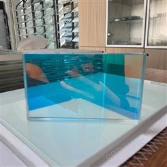 炫彩夹胶玻璃 格美特玻璃装饰工程 幕墙隔断艺术玻璃定制 可以做样品