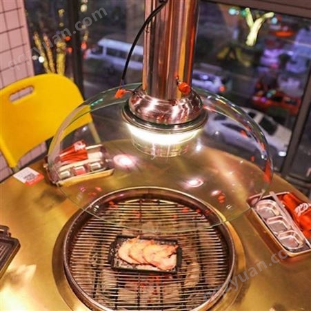 热弯玻璃 圆形玻璃罩 烤肉设备玻璃供应 集烟拢烟吸烟罩