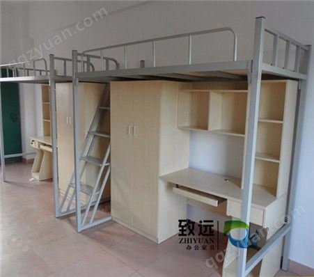 贵阳学校钢架床 致远 贵州学生公寓床定做 高低上下铺铁床