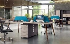 办公桌椅组合简约现公家具职员办公桌电脑隔断员工位屏风单人工作员工位财务桌