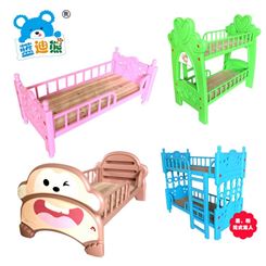 幼儿园床午睡床 婴儿床 塑料儿童床 出口品质护栏床单双人床厂家